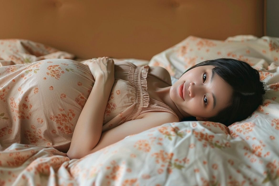 posisi tidur ibu hamil dengan plasenta previa